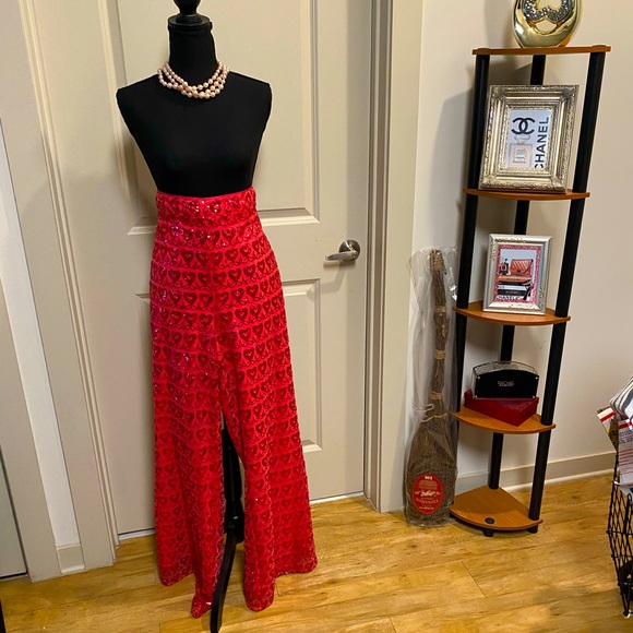 ELOQUII RED PANTSUIT SPECIAL OCCASION  TOP/28 PANTS/ 22 NWT - Picture 8 of 14